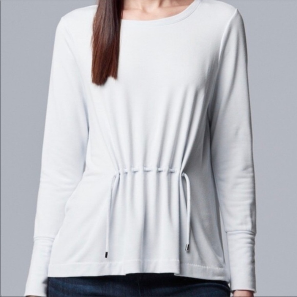 NWT - SIMPLY VERA Vera Wang Ice Blue Top S